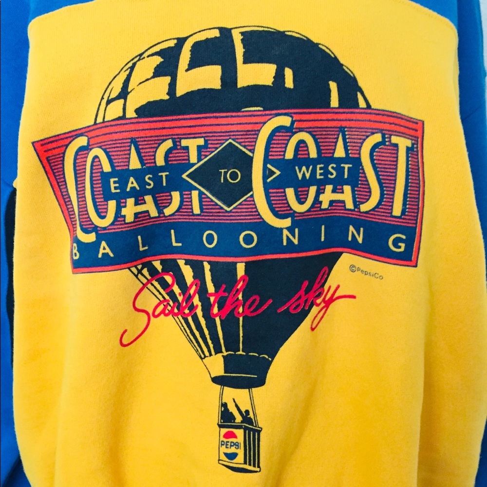 Vintage 1986 Pepsi Hot Air Balloon Sweater - Picture 2 of 7